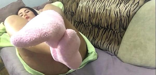  Masturbate and Sucking Dildo - Solo